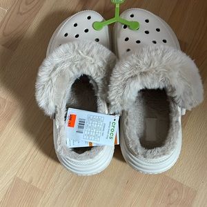 Crocs with fur. Brand new